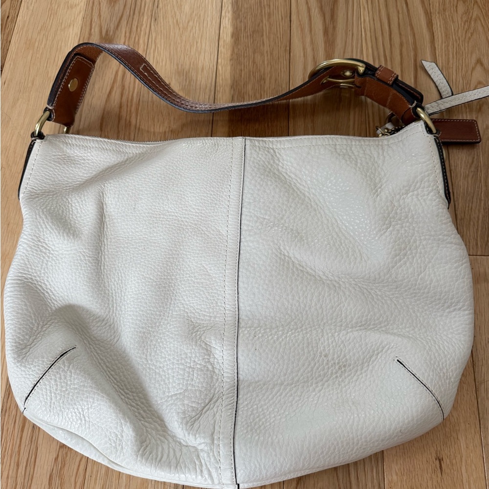 Coach Vintage Tan Pebbled Leather Large Shoulder Hobo Bag 11839 - Picture 4 of 8